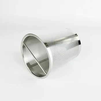 Гигиенический фильтрующий картридж SS304 для 4-дюймового набора экстракторов Сокслета для дистилляции, высота 125 мм, диаметр 96 мм, толщина 0,5 мм