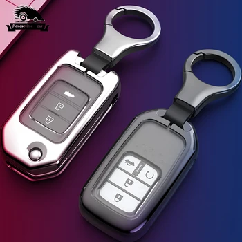 Металлический Чехол Для Ключей Автомобиля Honda Civic CR-V HR-V Accord Jade Crider Odyssey 2015-2018 Аксессуары Для Дистанционных Ключей