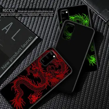 Модный Чехол для Телефона с Рисунком Дракона и Животных Samsung S20 plus Ultra S6 S7 edge S8 S9 plus S10 5G