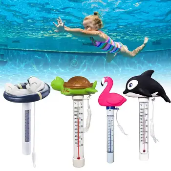 Термометр для бассейна, плавающий Термометр для бассейна, Милый мультяшный термометр в форме животного Для наружных и закрытых бассейнов