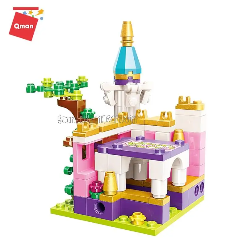 2613 468шт 4в1 девочка принцесса Королевский замок Строительные блоки игрушечный кирпич