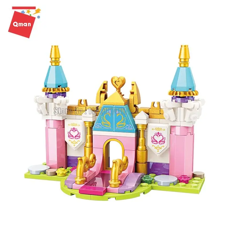 2613 468шт 4в1 девочка принцесса Королевский замок Строительные блоки игрушечный кирпич