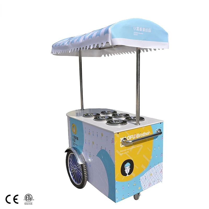 электрический велосипед для перевозки мороженого, новый дизайн, уличный электрический трехколесный велосипед, прицеп для перевозки продуктов, передвижная тележка для перевозки мороженого