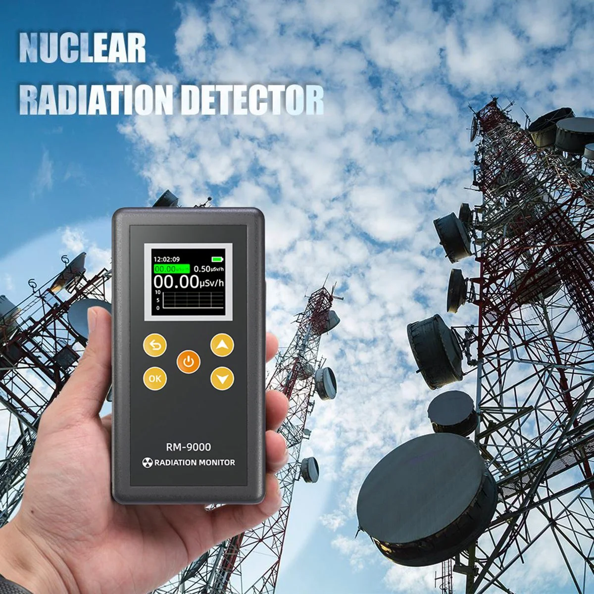 Радиационный монитор Счетчик Гейгера Детектор ядерного излучения Дозиметр Ручной /-Оборудование для тестирования лучей