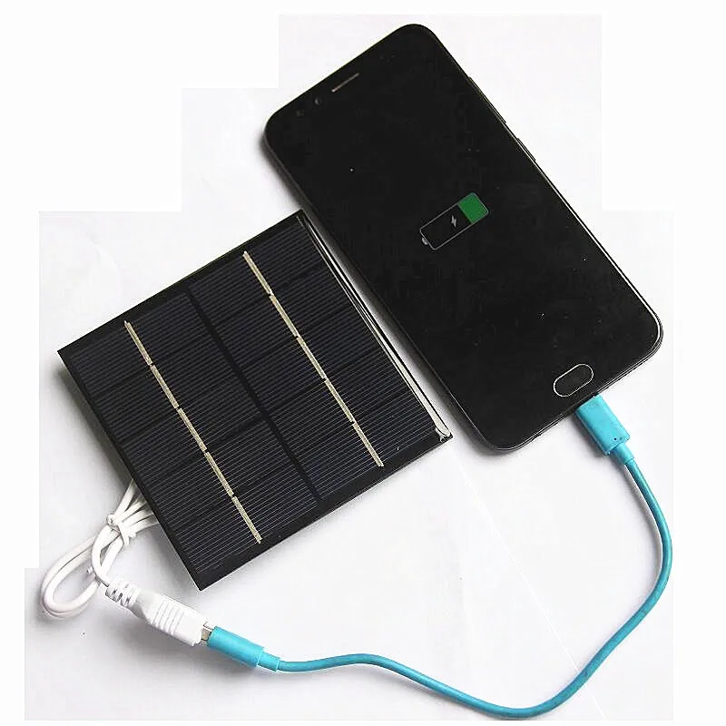5 В 1,2 Вт, мини-солнечная панель, портативный модуль, телефон, светильник, комплект зарядного устройства 