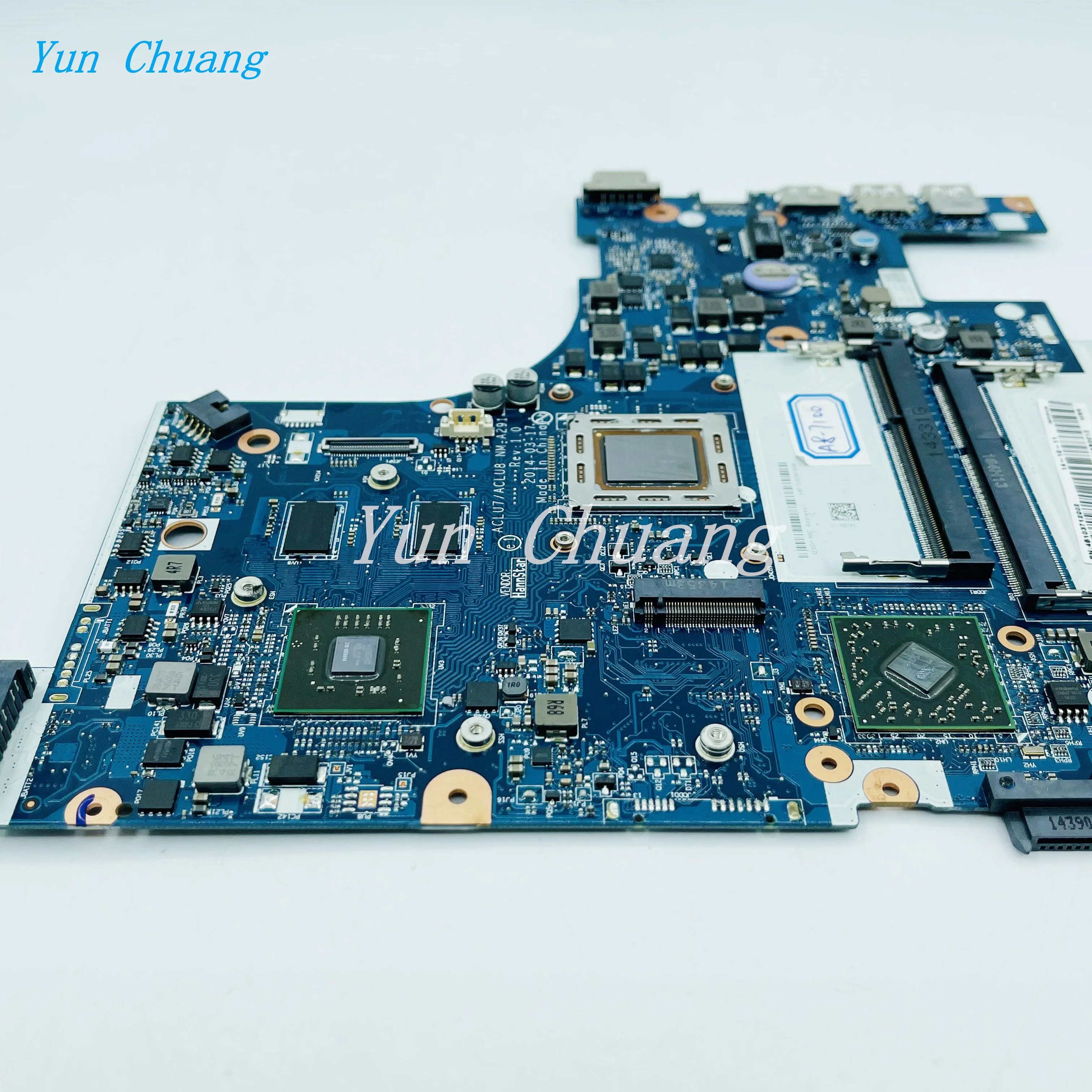 Материнская плата ACLU7/ACLU8 NM-A291 для ноутбука Lenovo Z50-75 Материнская плата FRU 5B20F66795 материнская плата С процессором A8-7100 2G-GPU DDR3L