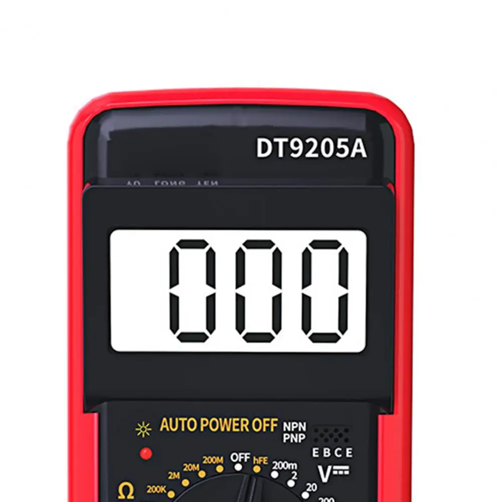 DT9205A Ручной Мультиметр С Цифровой Защитой От Перегрузки Нескользящий ЖК-Дисплей Электрический Мультиметр для Тестирования Высокоточных чисел