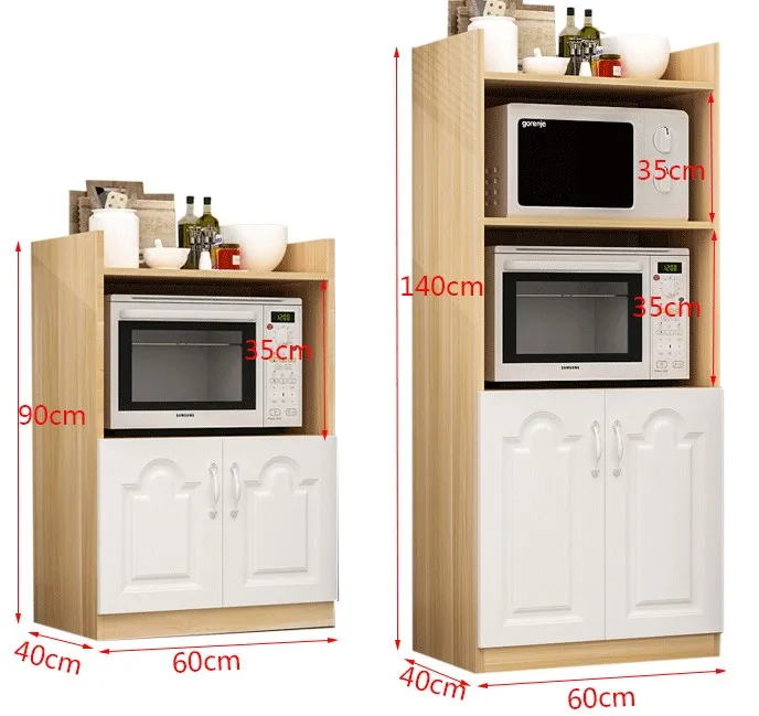 Шкаф для микроволновой печи Современный минималистичный шкаф для духовки Многофункциональный шкаф для хранения Боковой шкаф Буфет