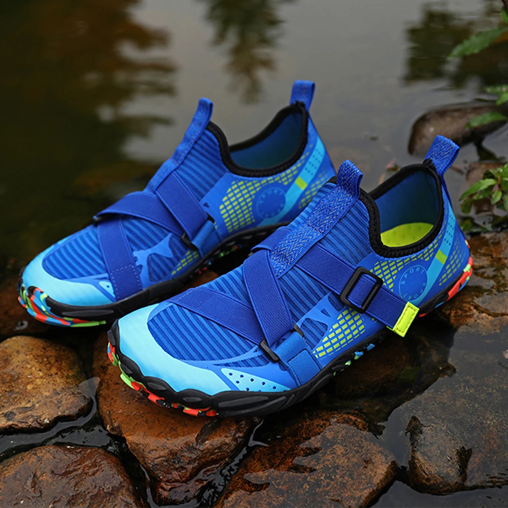 Нескользящая водная обувь для плавания, Дышащая водная обувь, предотвращающая порезы, Болотные кроссовки, износостойкие, удобные для пеших прогулок по озеру