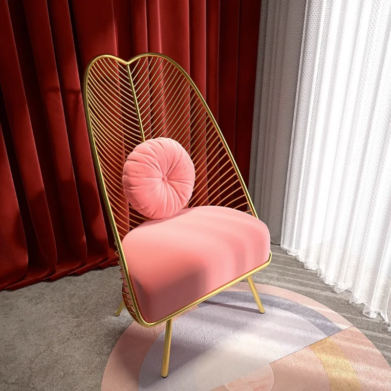 Напольное кресло для отдыха Nordic Living Room, Бархатный балкон, Односпальные стулья для макияжа, Современная стальная мебель для гостиной Sillas Nordicas