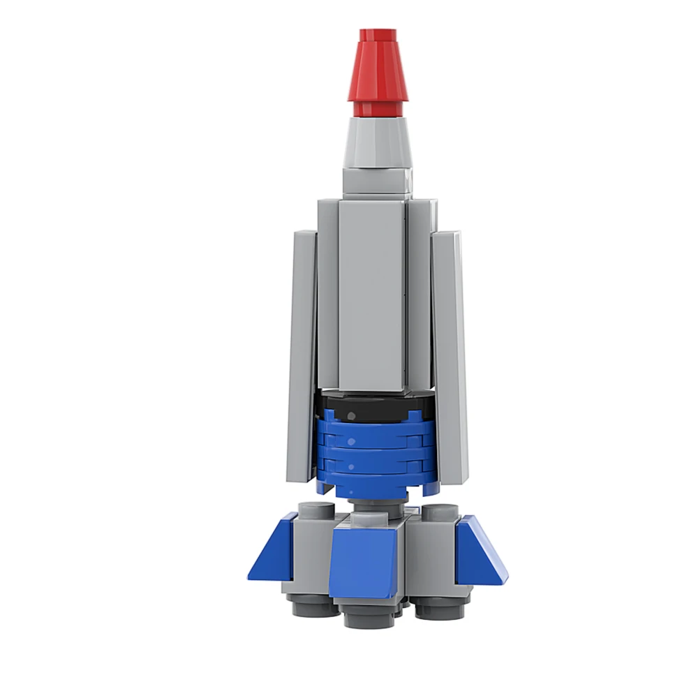 MOC Thunderbird 1, набор строительных блоков, ракета, космический корабль, дирижабль, Классические поделки, ракетные кирпичи, игрушки, подарок на день рождения для детей