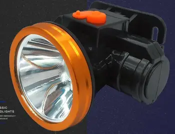 Светодиодная фара с литиевой батареей мощностью 50 Вт, мощный фонарик, водонепроницаемый фонарь для рыбалки на открытом воздухе на большие расстояния, мини-фара