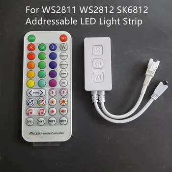 SP611E 38 Клавиш LED Strip Light ИК-Пульт Дистанционного Управления Bluetooth-Совместимое приложение Для Управления Музыкой для DC5V-24V RGBW Tape Light Dimmer