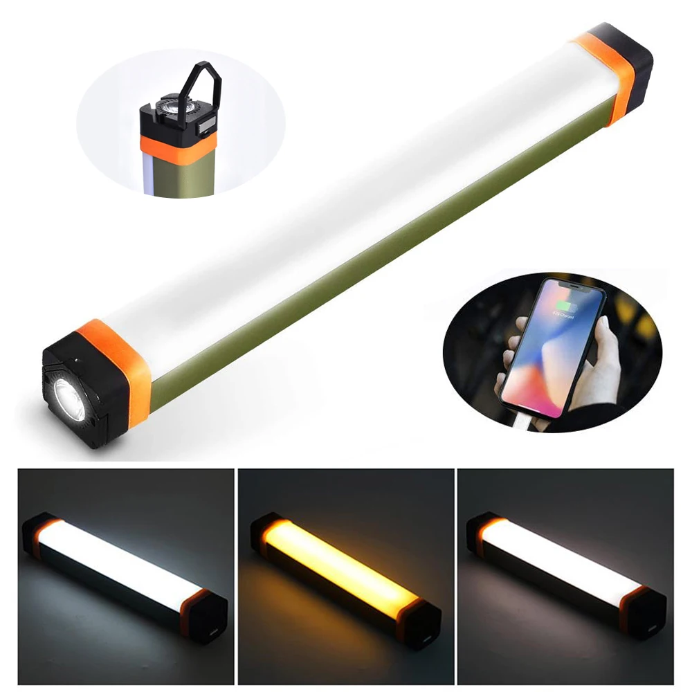 Светодиодный фонарь для кемпинга, USB Перезаряжаемый магнитный рабочий фонарь, портативный фонарик, фонарь для палатки, освещение для технического обслуживания, фонарик