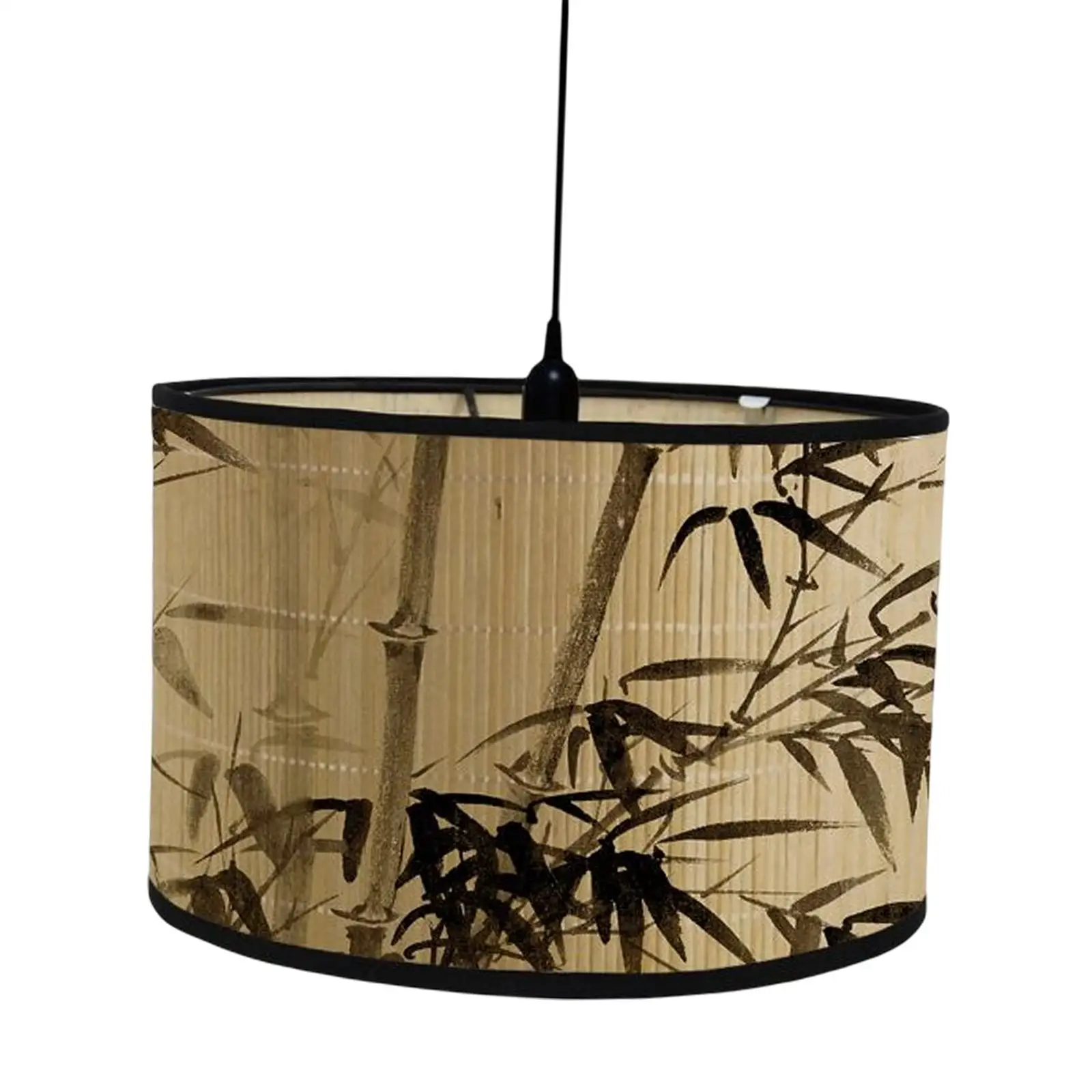 Деревенский бамбуковый абажур потолочный свет крышка висит кулон свет люстра для